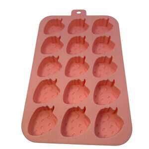 Strawberry Fruit Shape Silicone Mold for Chocolate Soap etc